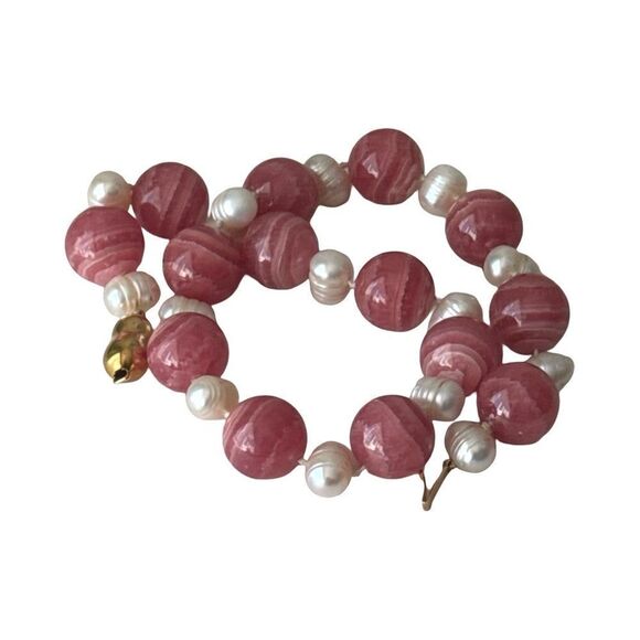 Bead an Faux Pearls Necklace - Picture 6 of 6